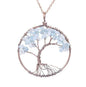 Crystal Natural Stone Tree Necklace - Oracles Bounty