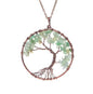 Crystal Natural Stone Tree Necklace - Oracles Bounty