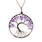 Crystal Natural Stone Tree Necklace - Oracles Bounty