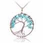 Crystal Natural Stone Tree Necklace - Oracles Bounty