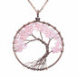 Crystal Natural Stone Tree Necklace - Oracles Bounty