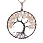 Crystal Natural Stone Tree Necklace - Oracles Bounty