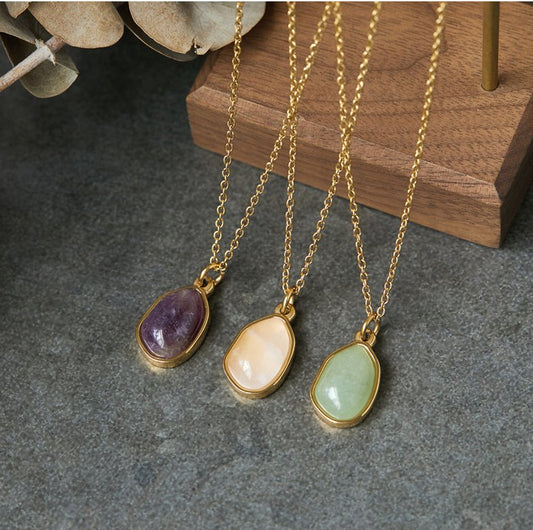 Elegant Natural Stone Pendant Collection - Oracles Bounty