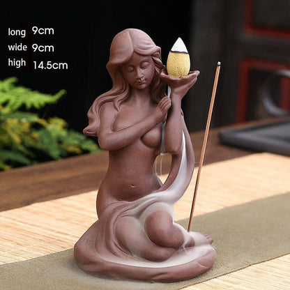 Goddess Ceramic Incense Burner - Oracles Bounty