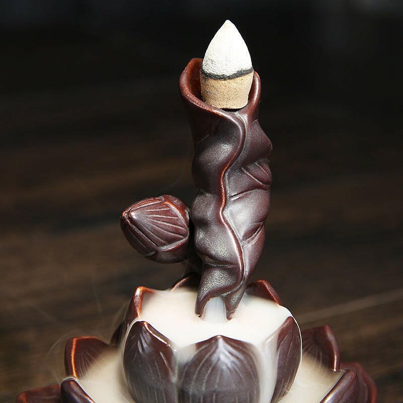 Lotus Blossom Backflow Incense Holder - Oracles Bounty