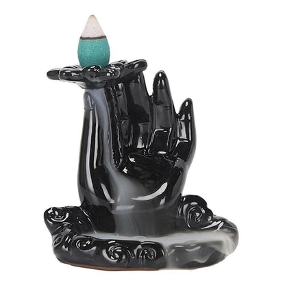 Mystical Black Backflow Incense Burner - Oracles Bounty