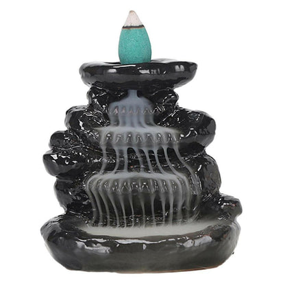 Mystical Black Backflow Incense Burner - Oracles Bounty