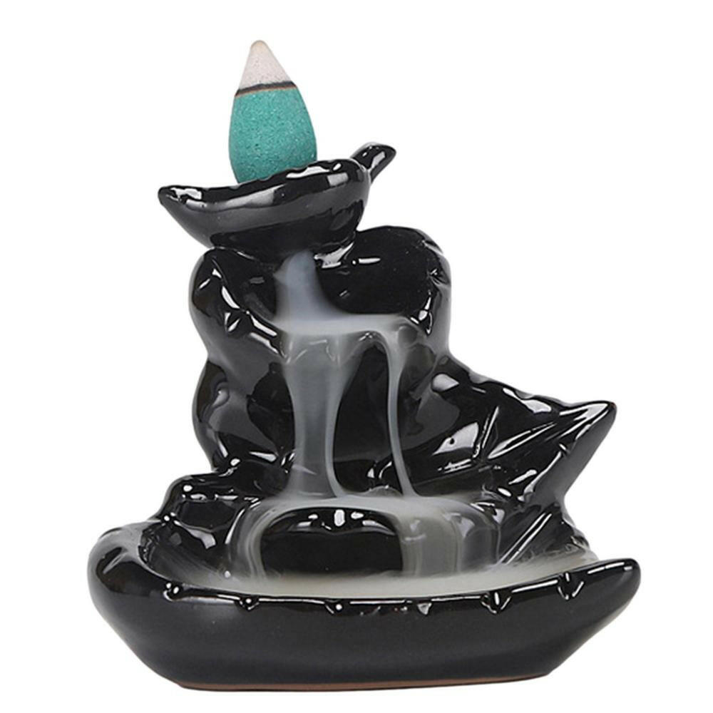 Mystical Black Backflow Incense Burner - Oracles Bounty