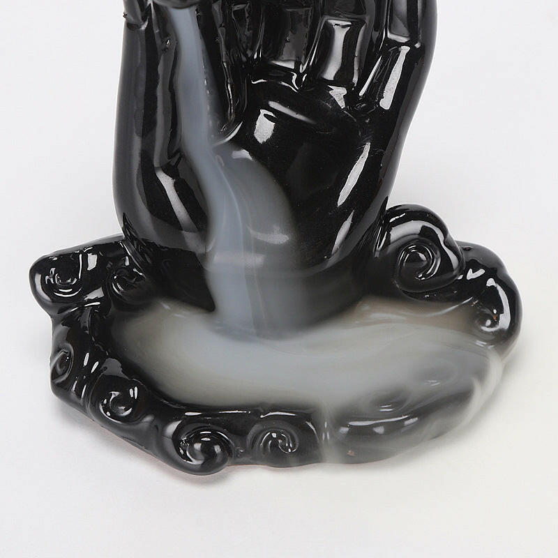 Mystical Black Backflow Incense Burner - Oracles Bounty