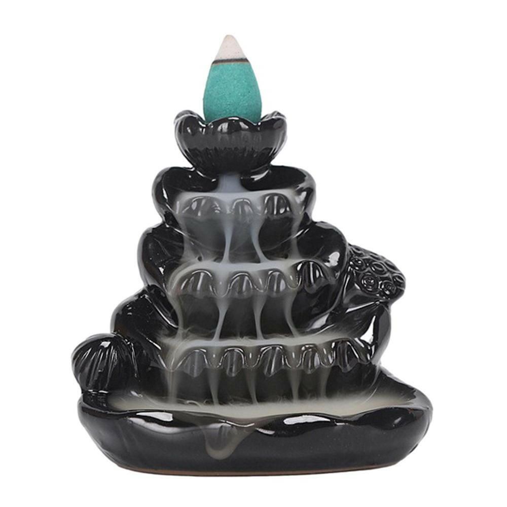 Mystical Black Backflow Incense Burner - Oracles Bounty