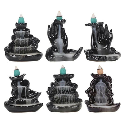 Mystical Black Backflow Incense Burner - Oracles Bounty