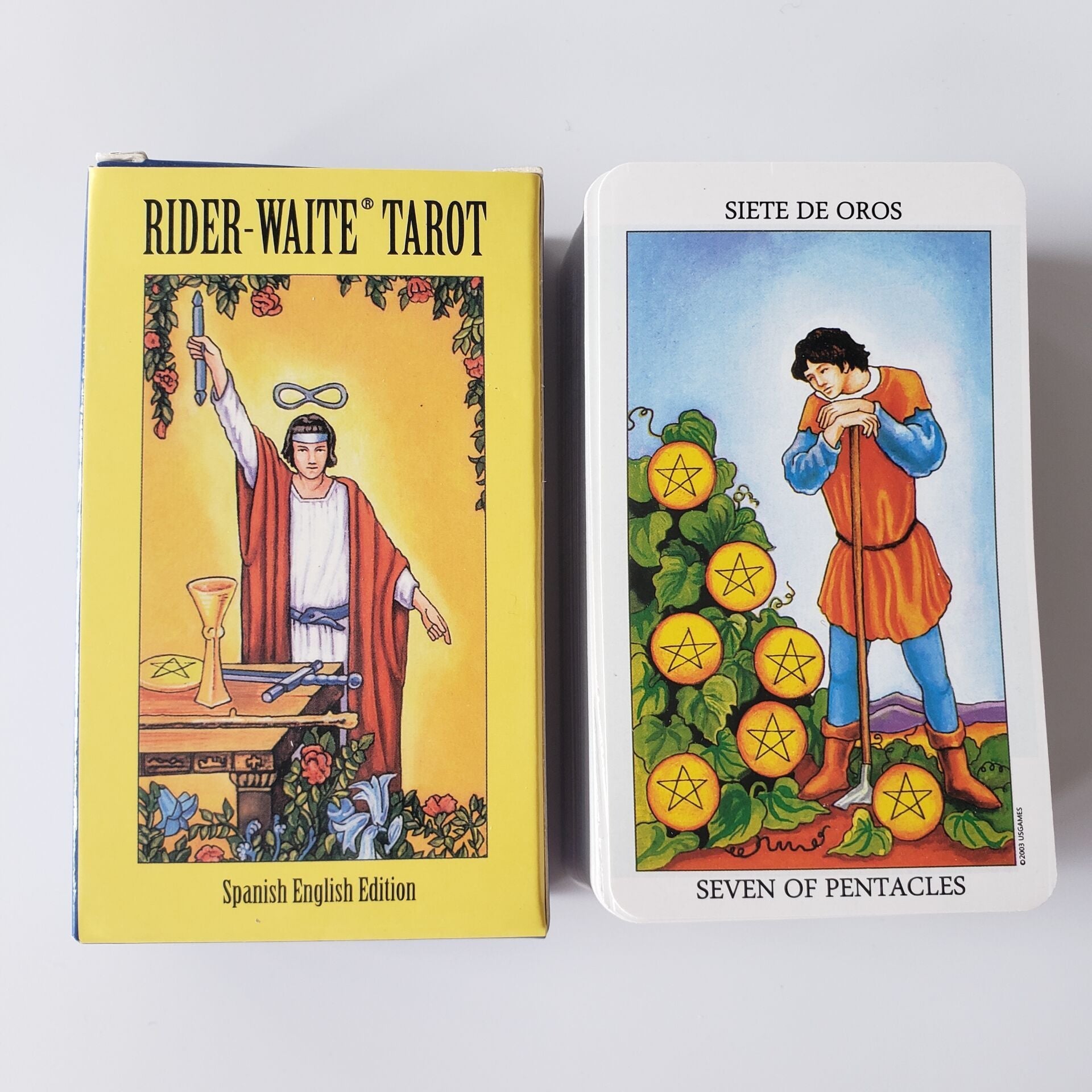 Raider Waite Bi - lingual Tarot Deck - Oracles Bounty