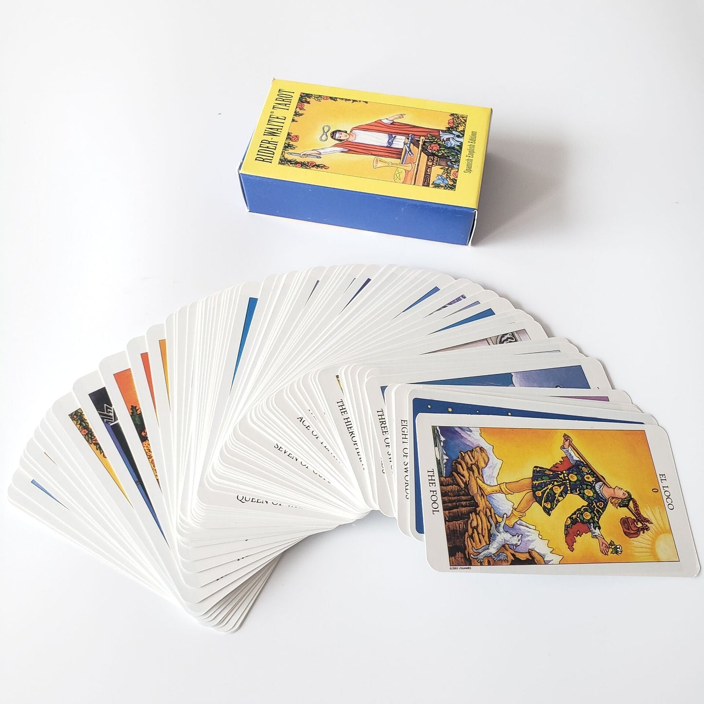 Raider Waite Bi - lingual Tarot Deck - Oracles Bounty