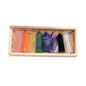 Raw Crystal Column Collection in Artisan Wooden Box - Oracles Bounty