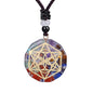 Seven Chakra Balancing Organite Pendant Necklace - Oracles Bounty