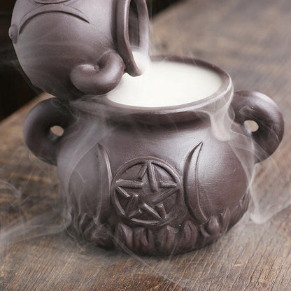 Three Cauldron Backflow Incense Burner - Oracles Bounty