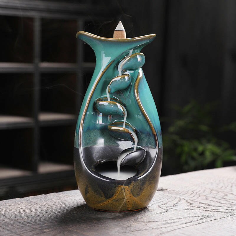 Tranquil Cascade Incense Fountain - Oracles Bounty