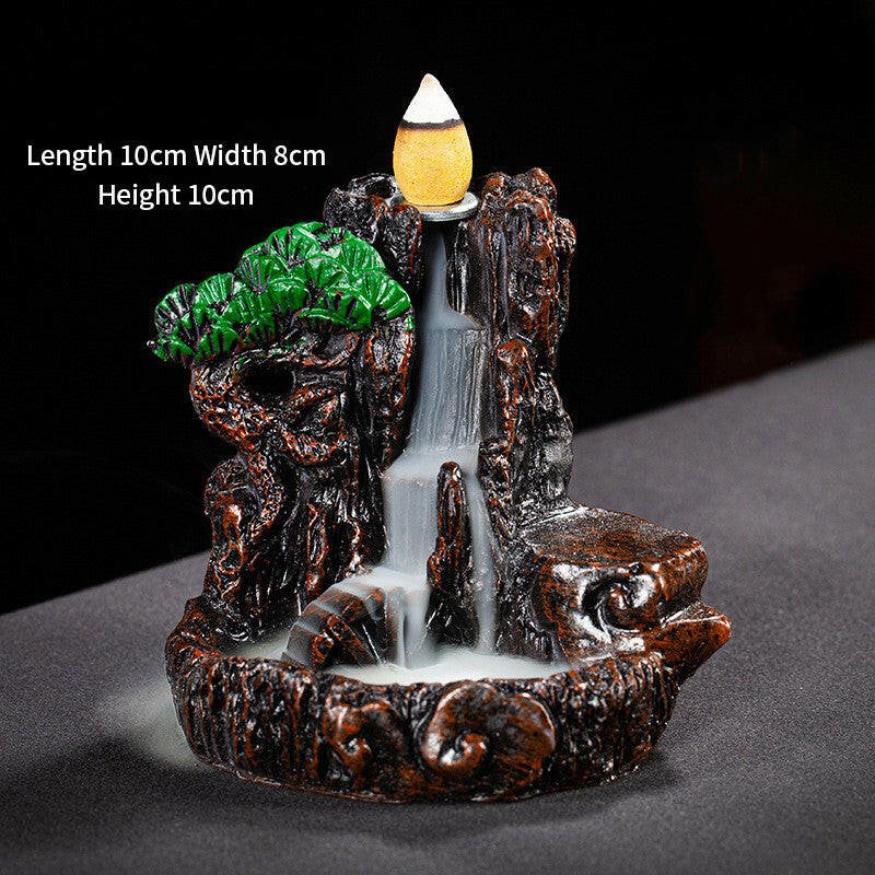 Tranquil Cascading Incense Fountain - Oracles Bounty