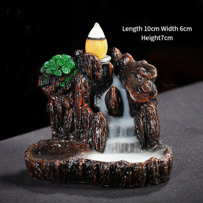 Tranquil Cascading Incense Fountain - Oracles Bounty