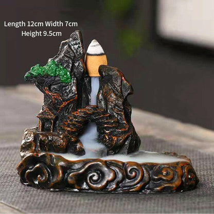 Tranquil Cascading Incense Fountain - Oracles Bounty