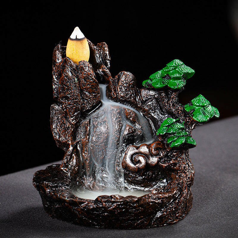 Tranquil Cascading Incense Fountain - Oracles Bounty