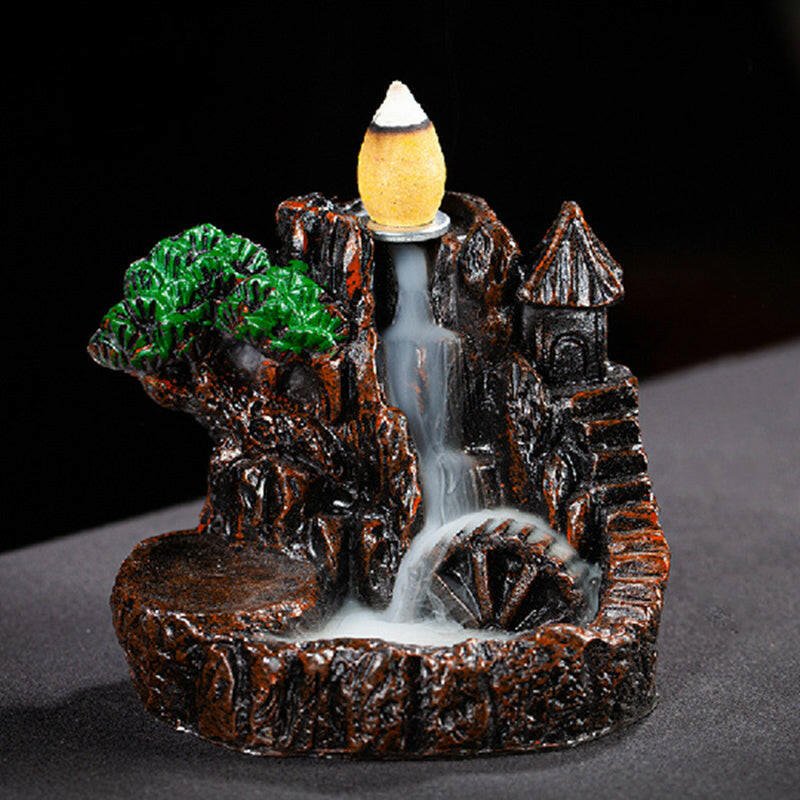 Tranquil Cascading Incense Fountain - Oracles Bounty