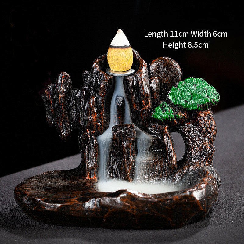 Tranquil Cascading Incense Fountain - Oracles Bounty