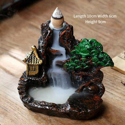 Tranquil Cascading Incense Fountain - Oracles Bounty