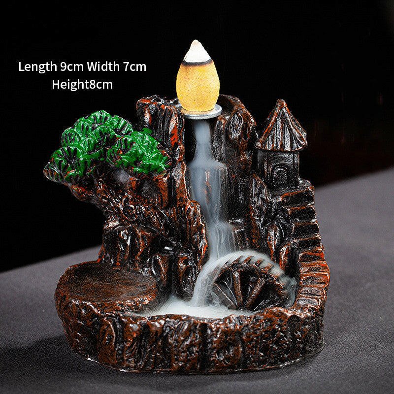 Tranquil Cascading Incense Fountain - Oracles Bounty