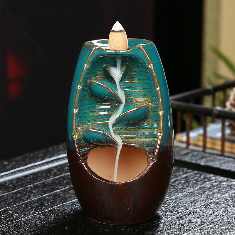 Vibrant Ceramic Backflow Incense Cascades - Oracles Bounty