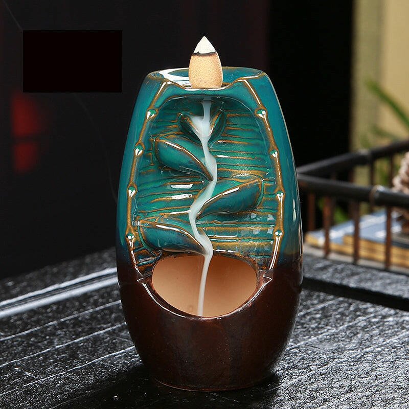 Vibrant Ceramic Backflow Incense Cascades - Oracles Bounty