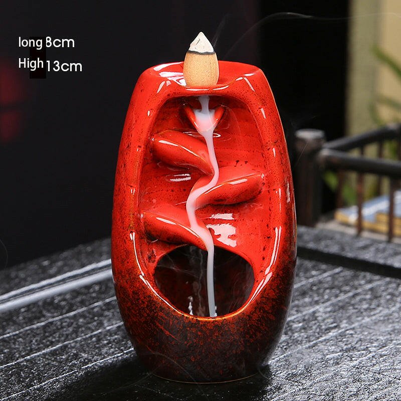 Vibrant Ceramic Backflow Incense Cascades - Oracles Bounty