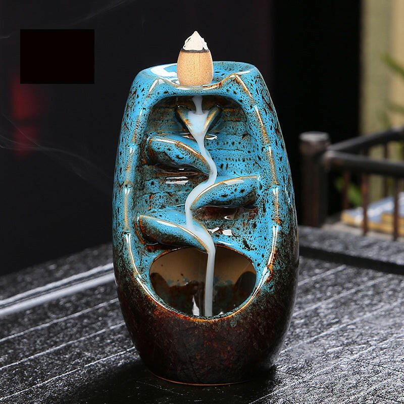 Vibrant Ceramic Backflow Incense Cascades - Oracles Bounty